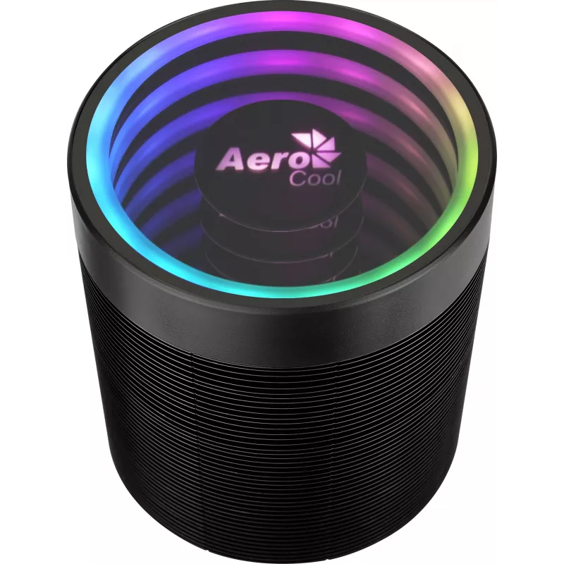 Aušintuvas AEROCOOL Mirage 5, 5 šilumos vamzdeliai 6 mm, 60 mm ventiliatorius, TDP 150 W, juodas