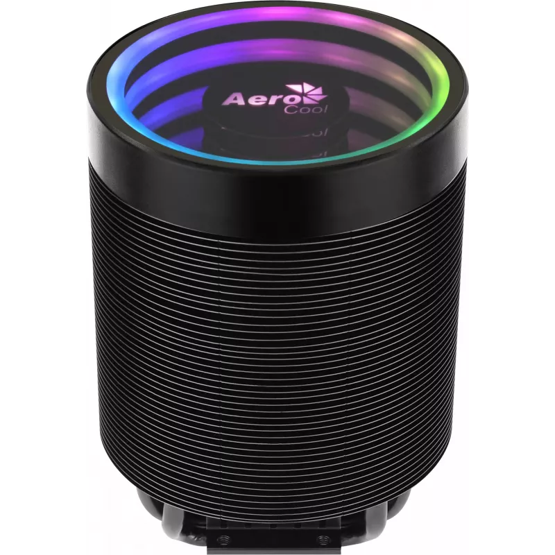 Aušintuvas AEROCOOL Mirage 5, 5 šilumos vamzdeliai 6 mm, 60 mm ventiliatorius, TDP 150 W, juodas