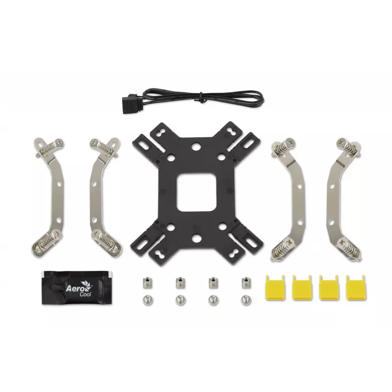 Aušintuvas AEROCOOL Mirage 5, 5 šilumos vamzdeliai 6 mm, 60 mm ventiliatorius, TDP 150 W, juodas