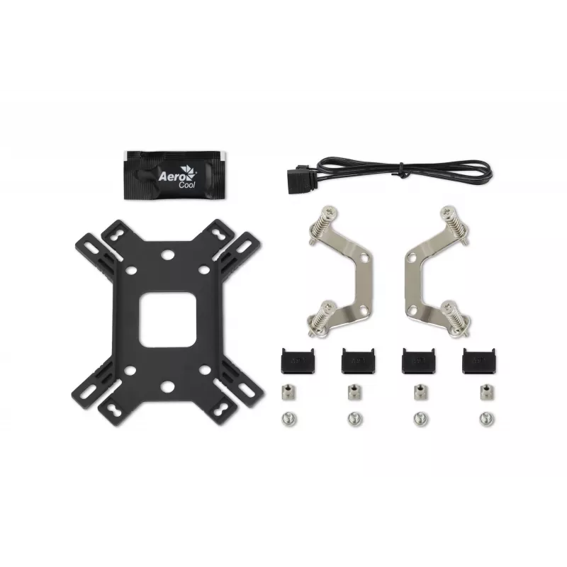 Aušintuvas AEROCOOL Mirage 5, 5 šilumos vamzdeliai 6 mm, 60 mm ventiliatorius, TDP 150 W, juodas