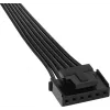 Aerocool DUO12PRO rinkinys 3x ventiliatorius 12 cm ARGB LED dvigubas žiedas antivibracinis 6 kontaktų, juodas