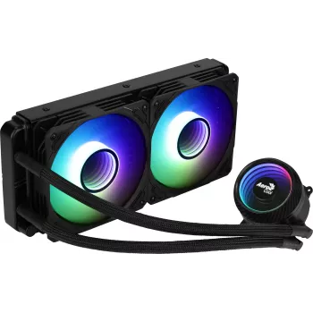 Aerocool MIRAGEL240 CPU Liquid Cooled 2x 12cm ARGB Fan TDP 400W Juoda