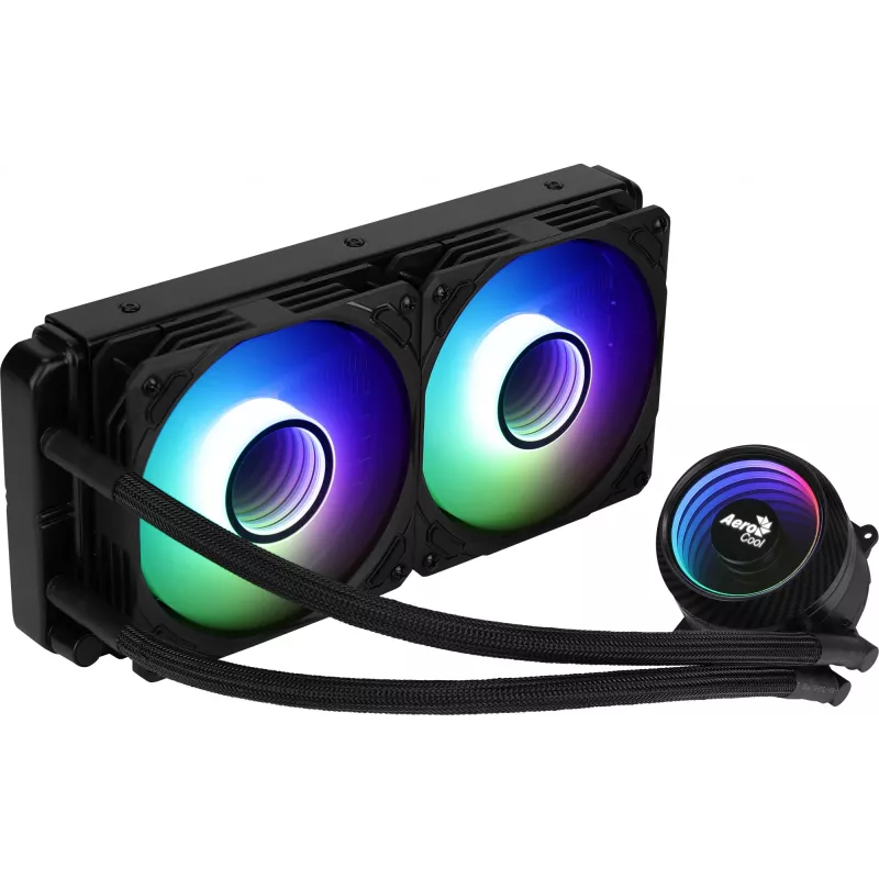 Aerocool MIRAGEL240 CPU Liquid Cooled 2x 12cm ARGB Fan TDP 400W Juoda