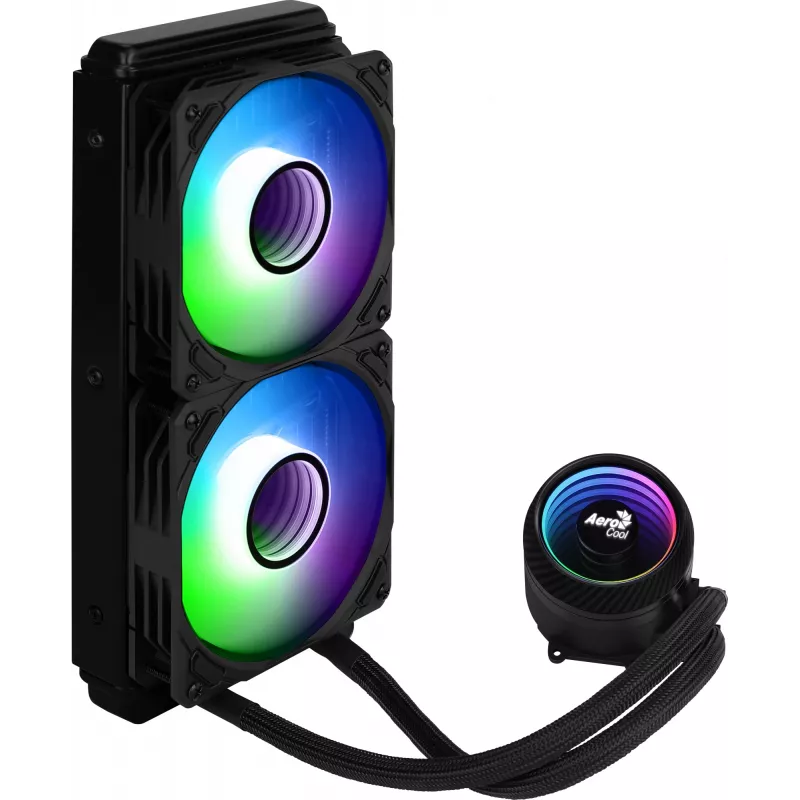 Aerocool MIRAGEL240 CPU Liquid Cooled 2x 12cm ARGB Fan TDP 400W Juoda