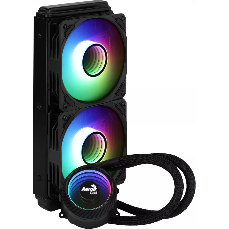 Aerocool MIRAGEL240 CPU Liquid Cooled 2x 12cm ARGB Fan TDP 400W Juoda