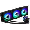 Aerocool MIRAGEL360 skysto CPU aušinimo sistema 3x12cm ARGB ventiliatorius TDP 550W juoda