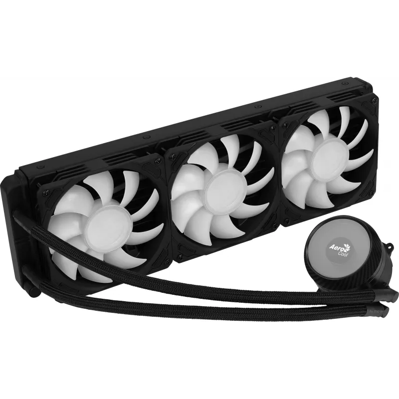 Aerocool MIRAGEL360 skysto CPU aušinimo sistema 3x12cm ARGB ventiliatorius TDP 550W juoda