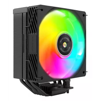 Mars Gaming MCPUX5ARGB kompiuterio aušinimo sistema Procesorius Oro aušintuvas 12 cm Juoda 1 vnt.