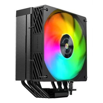 Mars Gaming MCPUX5ARGB kompiuterio aušinimo sistema Procesorius Oro aušintuvas 12 cm Juoda 1 vnt.