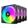Mars Gaming MFSI4KIT kompiuterio aušinimo sistema Kompiuterio korpuso ventiliatorius 12 cm Juoda