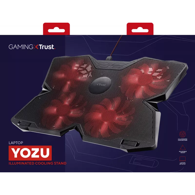 Trust GXT 278 nešiojamojo kompiuterio aušinimo padas 43,9 cm (17,3 col.) Juoda
