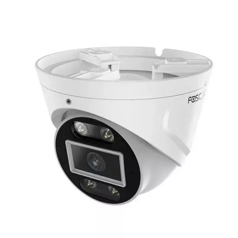 IP apsaugos kamera Foscam T5EP 5MP PoE kupolinė, 3072×1728, 4 mm objektyvas, PoE (IEEE 802.3af), IP66, naktinis matymas 20 m, microSD iki 256 GB
