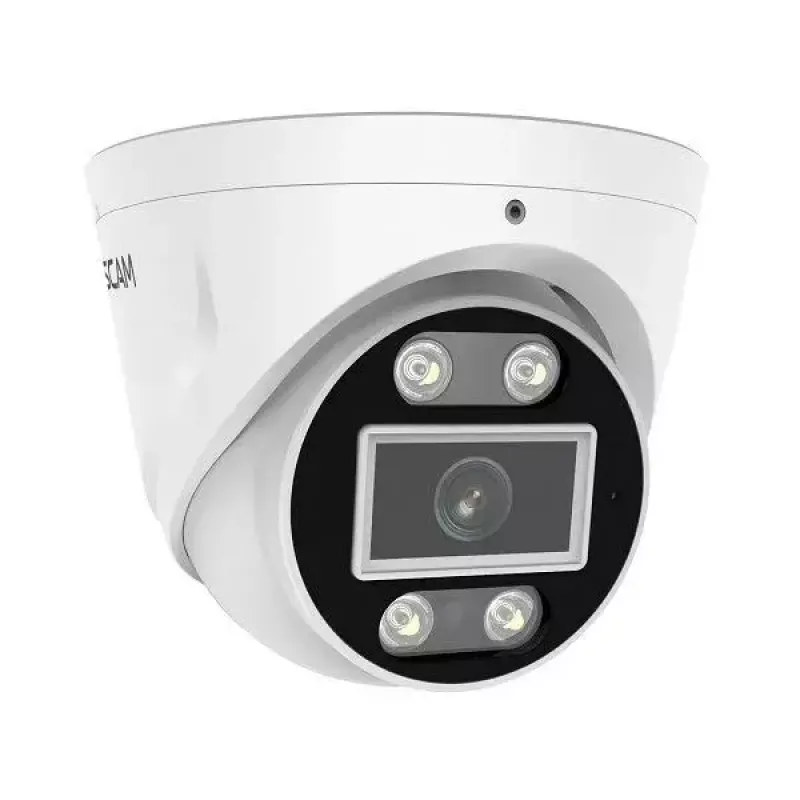 IP apsaugos kamera Foscam T5EP 5MP PoE kupolinė, 3072×1728, 4 mm objektyvas, PoE (IEEE 802.3af), IP66, naktinis matymas 20 m, microSD iki 256 GB