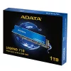 SSD M.2 ADATA LEGEND 710 1 TB PCIe 3.0 NVMe — 2400 MB/s skaitymas, 1800 MB/s rašymas, 3D NAND, 2280