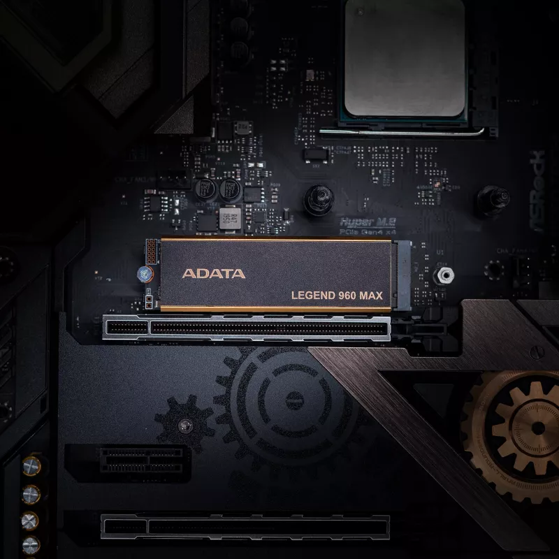 Vidinė M.2 2280 NVMe SSD ADATA LEGEND 960 MAX 1 TB PCIe 4.0, skaitymo greitis 7400 MB/s, rašymo greitis 6000 MB/s, 3D NAND