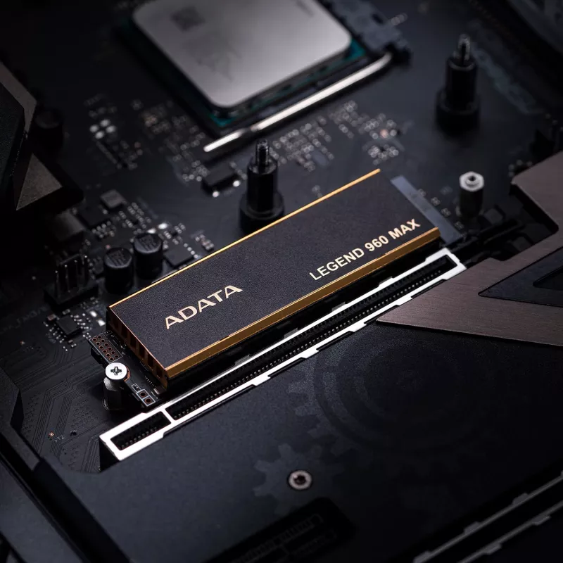 Vidinė M.2 2280 NVMe SSD ADATA LEGEND 960 MAX 1 TB PCIe 4.0, skaitymo greitis 7400 MB/s, rašymo greitis 6000 MB/s, 3D NAND