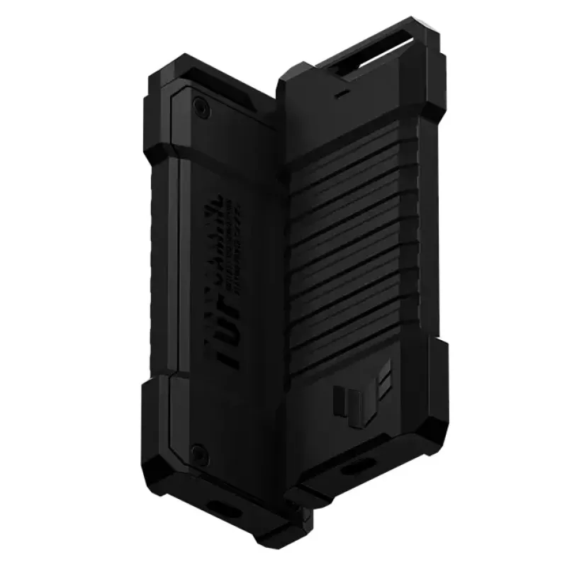 SSD enclosure ASUS ESD-T1A/BLK/G/AS — M.2 (SATA/PCIe) single-bay, USB-C 3.2 Gen2, 10 Gbit/s, Juoda, key lock