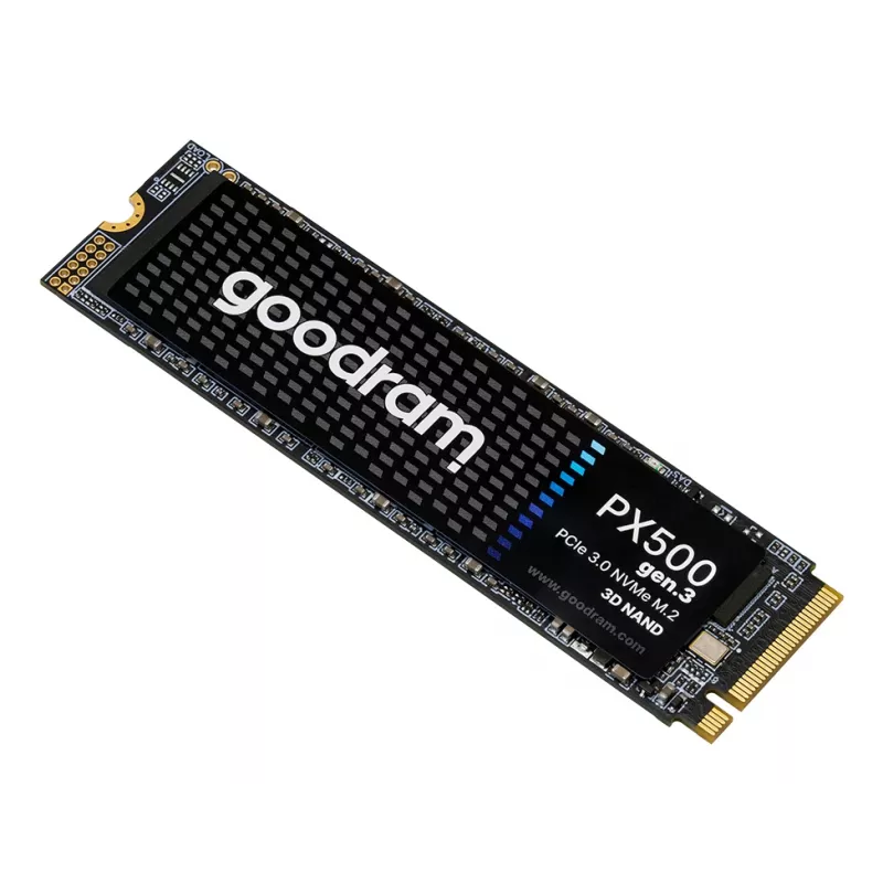 Vidinis SSD GOODRAM PX500 GEN.3 M.2 1 TB — PCIe 3.0 NVMe, skaitymo greitis 3300 MB/s, rašymo greitis 2700 MB/s, 2280