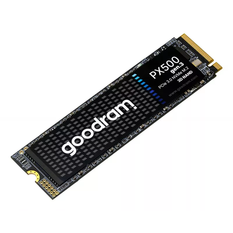 Vidinis SSD GOODRAM PX500 GEN.3 M.2 1 TB — PCIe 3.0 NVMe, skaitymo greitis 3300 MB/s, rašymo greitis 2700 MB/s, 2280