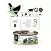 Šlapias kačių maistas 3coty Chicken with Goose 80 g skardinė — pilnavertis suaugusių kačių pašaras, 19% baltymų, 12% riebalų