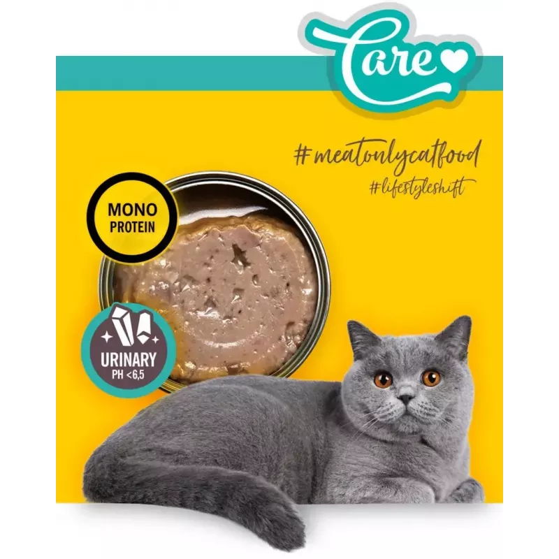 Šlapias kačių maistas 3coty Chicken Struvite care 80 g — šlapio maisto pakuotė, suaugusios katės, vištiena, visavertis pašaras