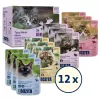 Šlapias kačių maistas BOZITA 85 g paketėlis — Jautiena, Vištiena, Elniena, Kalakutiena, be grūdų, suaugusios katės, 12×85 g pakuotė