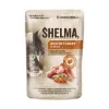 Šlapias kačių ėdalas SHELMA Rich in turkey padaže 85 g — suaugusioms katėms, be glitimo, tinka esant maisto alergijoms