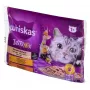 Drėgnas kačių ėdalas Whiskas 85 g maišeliuose, suaugusioms katėms, 4 x 85 g, vištienos/ėrienos skonio, drėgmė 83,5%, baltymai 7%