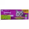 Šlapias kačių maistas Whiskas Mix Favourites želė, 40 x 85 g skardinės, tuno skonio, suaugusioms katėms