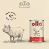 Šlapias šunų maistas OLLO Pure Pork 850 g — visaveris suaugusiems šunims skirtas šlapias maistas, monoproteininis, 17% baltymų, 11,5% riebalų, 63% drėgmės