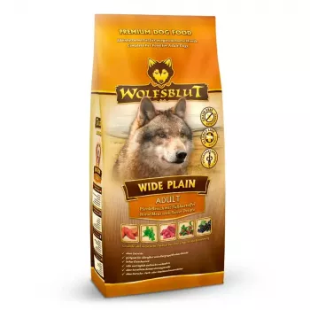 Sausas šunų maistas Wolfsblut Wide Plain Horse vieno baltymo arklienos receptas, 2 kg, be grūdų, suaugusiems šunims