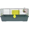 ZOLUX CLASSIC narvelis 80 cm pilkas akvamarinas — metalinis/plastikinis narvėlis jūrų kiaulytėms, 810×540×350 mm, su šieno ėdžiomis