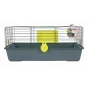 ZOLUX CLASSIC narvelis 80 cm pilkas akvamarinas — metalinis/plastikinis narvėlis jūrų kiaulytėms, 810×540×350 mm, su šieno ėdžiomis