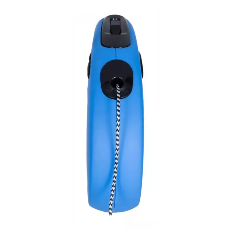 Ištraukiamas šuns pavadėlis Flexi New Classic S — virvelė, 5 m, vienas pavadėlis, mėlynas, maks. apkrova 12 kg