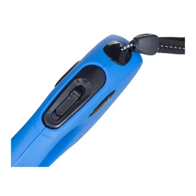 Ištraukiamas šuns pavadėlis Flexi New Classic S — virvelė, 5 m, vienas pavadėlis, mėlynas, maks. apkrova 12 kg