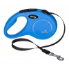 Ištraukiamas šuns pavadėlis Flexi New Classic S, laido pavadėlis, 5 m ilgio, mažiems šunims 5–10 kg, maksimali apkrova 15 kg, mėlynas