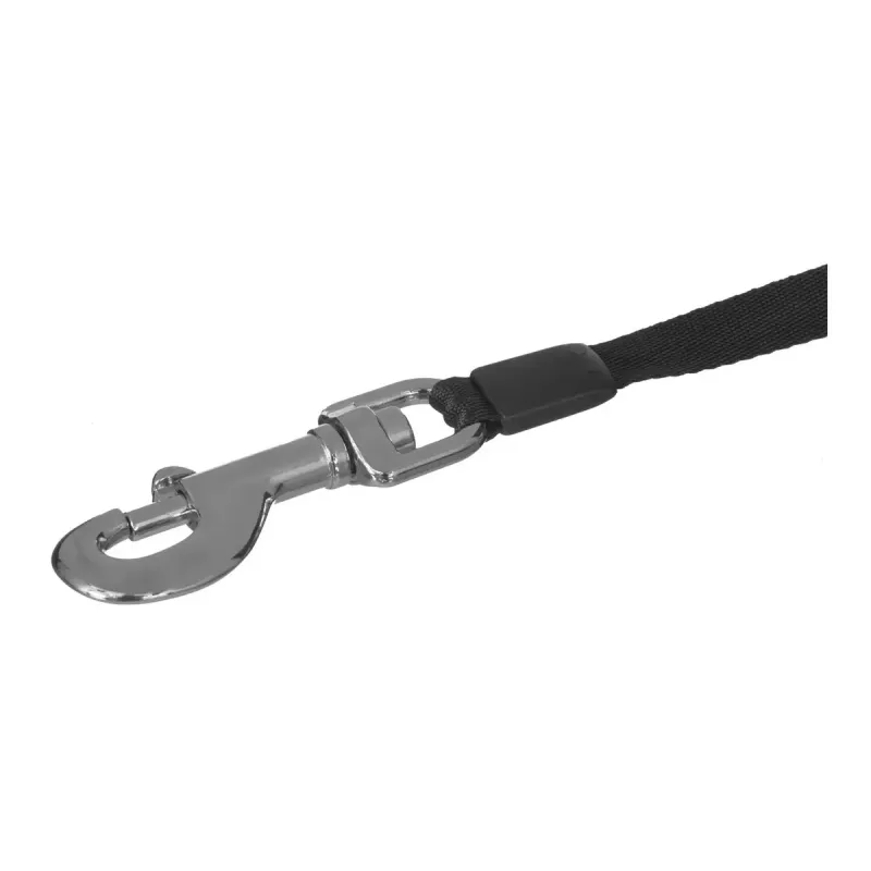 Ištraukiamas šunų pavadėlis Flexi New Classic 5 m, juoda nailono juosta, didelėms veislėms iki 50 kg