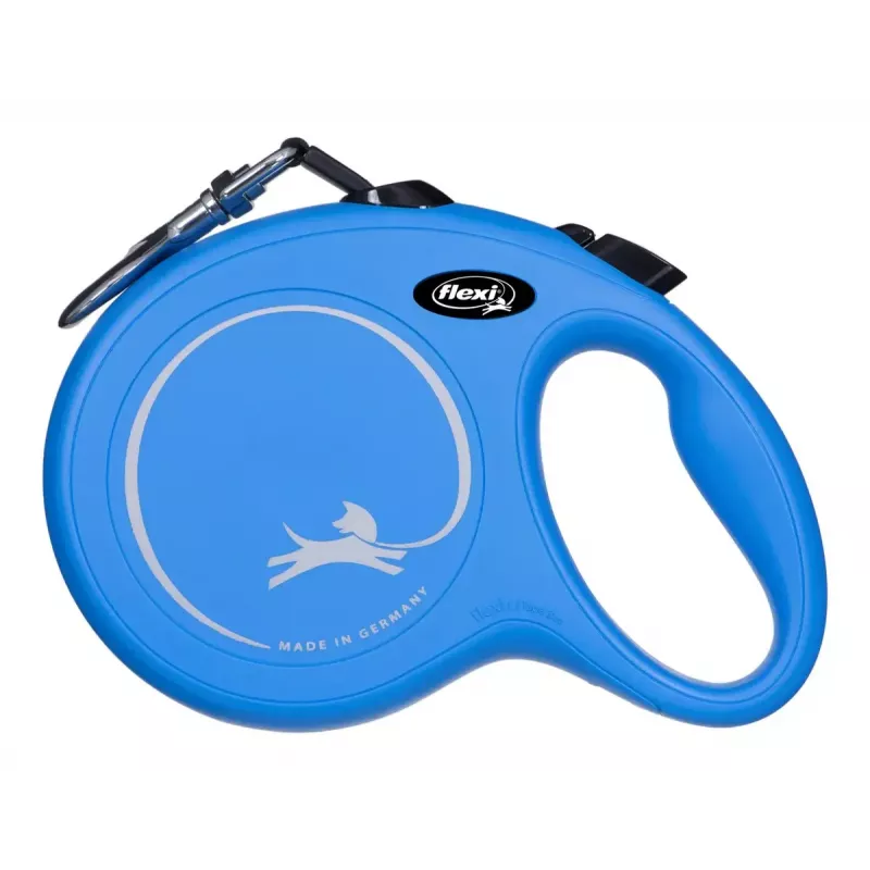 Ištraukiamas pavadėlis Flexi New Classic 8 m — Flexi 8 m laido pavadėlis, mėlynas, L, maks. apkrova 50 kg