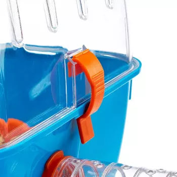 Hamsterių narvas FERPLAST Combi 2, mėlynas permatomas, P795×G295×A263 mm, technopolimeras