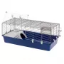 Narvas FERPLAST Rabbit 120 Blue — metalinis ir plastikinis triušių narvas 1180×585×495 mm, triušiams 5–9,9 kg