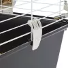 Narvelis FERPLAST Casita 80 jūrų kiaulytėms 780×480×500 mm, metalas ir plastikas, pilka/juoda-balta