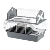 Cage FERPLAST Barn 80 Rabbit Pilka White — 780×480×650 mm, metalas ir plastikas, su dubenėliu