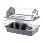 Cage FERPLAST Barn 80 Rabbit Pilka White — 780×480×650 mm, metalas ir plastikas, su dubenėliu