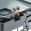 Kietas gyvūnų nešiojimo narvas FERPLAST Superior 770×510×550 mm — metalinis / plastikinis narvas mažiems šunims 5–9,9 kg, juodas