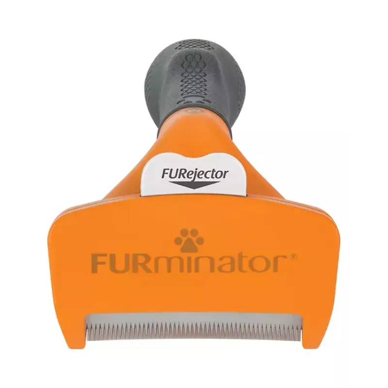 Šepetys šalinantis pavilnę FURminator FUR151388 vidutinio dydžio šunims (10–25 kg), trumpas kailis, pilka oranžinė