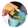 Atliekų dėžė rotho Albula stačiakampė plastikinė 6 l, perdirbtas plastikas, tamsiai žalia, pakabinimo anga