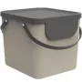 Atliekų konteineris Rotho Albula stačiakampis 40 L, technopolimeras, cappuccino, 400×358×340 mm, pakabinimo anga
