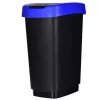 Trijų skyrių atliekų rūšiuoklė rotho Twist 3 × 25 l (technopolimeras, juoda, 252×333×476 mm)