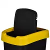 Trijų skyrių atliekų rūšiuoklė rotho Twist 3 × 25 l (technopolimeras, juoda, 252×333×476 mm)