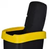Trijų skyrių atliekų rūšiuoklė rotho Twist 3 × 25 l (technopolimeras, juoda, 252×333×476 mm)